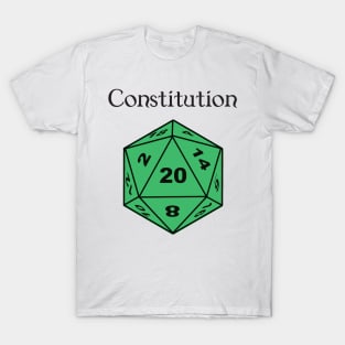 Constitution Stat D20 T-Shirt